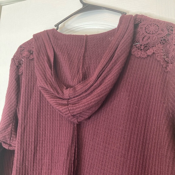 Maurices Deep Burgundy Cardigan Sweater - Picture 4 of 7